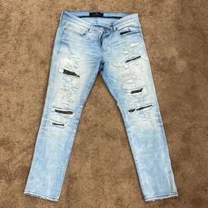 light blue jordan craig skinny jeans